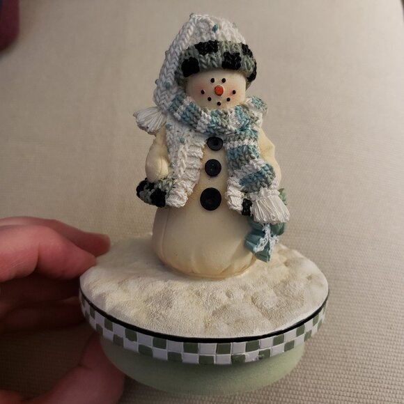 Other - EUC snowman jar candle topper